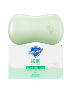 Safeguard Acne Cleansing Bar White Tea 108g with Salicylic Acid, Oil-Control Refreshing Soap for Face and Body, Unisex