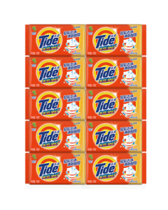 Tide All-in-One Clean Laundry Bar Soap 116g*10 Pack, Gentle Hand Wash, Non-Irritating, Transparent Soap for Underwear