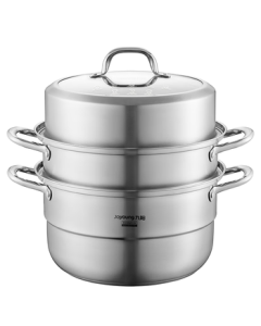 Joyoung Stainless Steel Steamer Pot, 304 Stainless Steel Multi-Layer Steamer Pot for Home Use, 3-Tier Steamer Pot for Gas Stove, 34cm