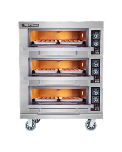 TERUISI Commercial Large Gas Bread Oven, Three-Layer Six-Tray High-Capacity Cake Pizza Baking Oven, One-Layer Two-Tray, Two-Layer Multi-Layer JX-306