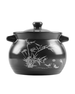 Cooker King 3.5L Ceramic Pot - Sand Pot for Soup, Herbal Decoction, Porridge, Rice Stewing, and Braising, Healthy Soup Pot for Open Flame Use