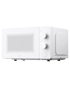 MiJia Xiaomi Microwave Oven for Home, Compact and Multi-functional, Small Size with Removable Turntable, High Power for Even Heating, Mechanical Dual Knobs for Easy Operation, 20L Large Capacity Countertop Design