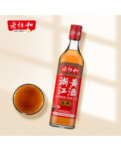 Lao Henghe Zhejiang Yellow Rice Wine 500ml [Aged 6 Years] - Cooking Wine for Removing Fishy Odor, Enhancing Flavor and Freshness