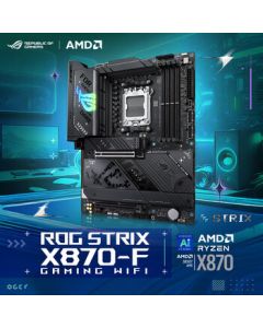 ASUS ROG STRIX X870-F GAMING WIFI Motherboard, Supports CPU 9900X/9950X (AMD X870/Socket AM5)