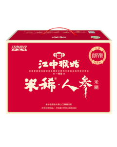 Jiangzhong Hougu Ginseng Rice Porridge - 30-Day Mushroom Nourishing Spleen & Stomach Nutritional Supplement for Middle-Aged & Elderly, Liquid Diet Breakfast, Mid-Autumn Festival Gift Box (900g)