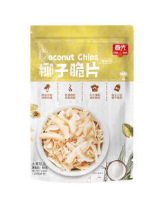 Chunguang [Coconut Crisps 60g*3] Hainan Specialty Dried Fruit, Lightly Roasted with Vibrant Color, Multiple Flavors - Durian Flavor