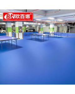 Oubaina Table Tennis Floor Mat Professional Textured Anti-Slip Indoor Court Mat Specialized PVC Sports Flooring for Table Tennis Rooms