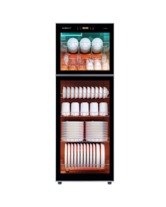 Canbo Large Capacity Disinfection Cabinet, Vertical Household Drying Double Door Commercial Canteen Restaurant One-Star UV Dishware Sterilizing Cabinet ZTP380H-E2