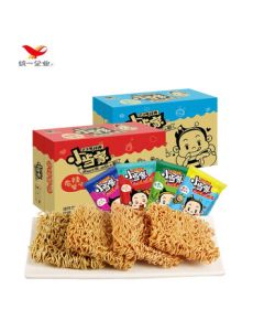 Uni-President Xiao Dangjia Crispy Noodles, Dry Snack Instant Noodles, Crunchy Snack Mixed Flavors *48 Packs