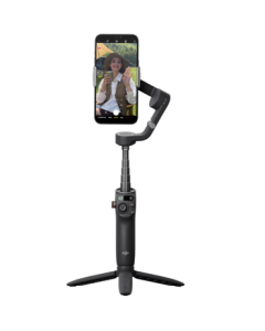 DJI Osmo Mobile 6 Dark Rock Gray OM Smartphone Gimbal Stabilizer, Foldable Selfie Stick with 3-Axis Stabilization for Anti-Shake Vlog Handheld Stabilizer