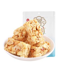 Huanglaowu Xylitol Peanut Crisp 128g*3 Bags/Set*1 Portable Snack for Overtime, Camping, and Travel (Random Packaging)