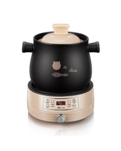 Bear Electric Clay Pot Soup Pot Steamer, Quick Braising, Detachable High-Temperature Ceramic Dual Pot 2L+4L, Supports Drop Shipping