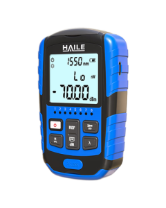HAILE Mini Optical Power Meter 4-in-1 15km Red Light Pen Network Cable Tester LED Illumination Attenuation Range -70 to +6db Rechargeable Model HJ-8521C