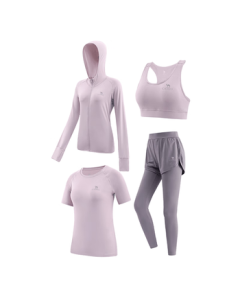 CAMEL Women's Yoga Set 4-Piece Workout Suit Y23BATL6052 Duruo Purple/Smoke Purple L