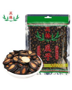 Zhenglin 3A Black Melon Seeds 350g/Bag - Large Size Watermelon Seeds with Licorice Flavor, Roasted Nuts, Snacks