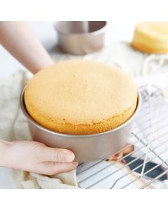 Wilton 6-inch Non-Stick Chiffon Cake Pan, Removable Cheesecake Sponge Cake Mold for Air Fryer, Round Springform Baking Tool WK9052