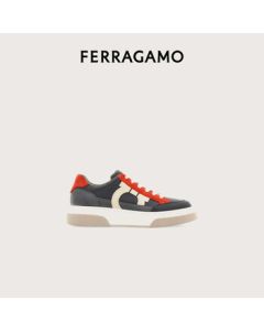 Ferragamo Men's Dark Gray Casual Shoes 0776672_M _105/44.5 Size Gift for Your Boyfriend