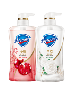 Safeguard【Same as Wang Chuqin】Refreshing Gel Body Wash Pomegranate 570g + Camellia 570g, Long-Lasting Fragrance