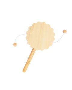 Hers DIY Painting Wooden Rattle Drum Blank Craft Kit for Kids - Includes 6 Colors of Paint (Minimum Order: 50)