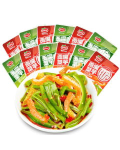 Koushuiwa Konjac with Gourd Strips 30 Bags Assorted Flavors Ready-to-Eat Office Snack 300g