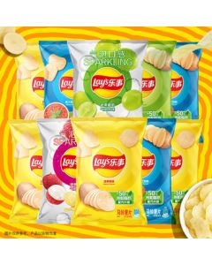 Lay's Potato Chips Mixed Flavors 40g*10 Pack 400g Snack Gift Bundle PepsiCo Food