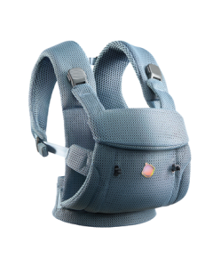 babycare Baby Carrier Fit - Effortless Free Carry, Lightweight & Breathable, Suitable for Newborns & Small Infants, Castle Blue
