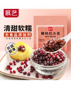 ZhanYi Sweetened Red Beans - Ready-to-Eat Honey Beans for Milk Tea Toppings, Desserts, Mooncake Fillings, and Baking Ingredients (500g)