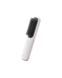 MiJia Wireless Hair Straightener Brush - Xiaomi Mini Portable Styling Comb with Negative Ion Hair Care, Anti-Frizz Straightening Iron, Perfect Gift for Girlfriend, Travel Essential, Glossy White