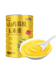 Grain Garden Yam Kudzu Corn Congee 600g*2 Cans + Cup & Spoon (Mildly Sweet) Corn Flour Instant Grain Drink