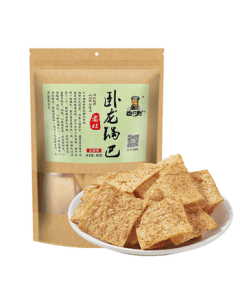 Wolong Handmade Rice Crisps Traditional Stove Crisps Xiangyang Specialty Snack Chips Puffed Five-Spice Flavor 400g/Bag