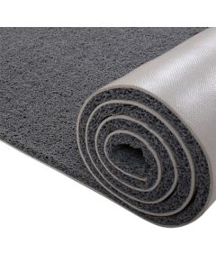 Shangtao Whale PVC Thickened Non-Slip Anti-Dust Mat Plastic Loop Carpet, Gray, 1.8m Wide, 15mm Thick (Order Multiple Units for Desired Length)