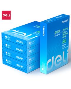 deli Rhine A4 Copy Paper 70g 500 Sheets * 5 Packs per Box Double-Sided Draft Paper 2500 Sheets in Total 7401