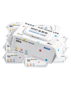 Youquan Life Flushable Wet Wipes 80 Sheets * 3 Packs, Intimate Cleansing Wipes for Women & Men, Toilet Paper Alternative, Household Pack