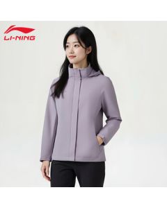 LI-NING Women's Sporty Windbreaker - Versatile, Comfortable, Solid Color Fitness and Casual Jacket