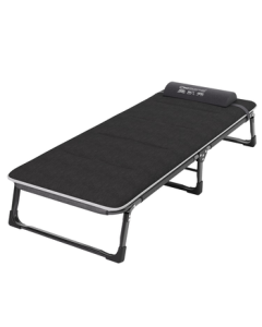 Okaifu Folding Bed Lounge Chair Single Bed for Office, Camping, Nap, and Hospital Care with Cotton Pad