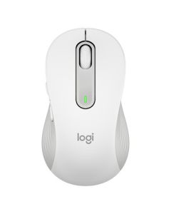 Logitech M650L Wireless Mouse (White) - Dual-Mode Quiet Click for Business, Office, and Laptop Use - Designed for Large Hands