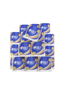 Hearttex Toilet Paper, Heartsoft Core 4-Ply 140g*27 Rolls, Flexible and Flushable Bath Tissue, Affordable Whole Pack