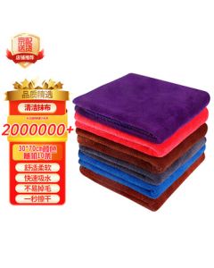 Mrs. Zhuang [10 pcs/pack - random colors] Thickened Absorbent Non-Shedding Cleaning Towels