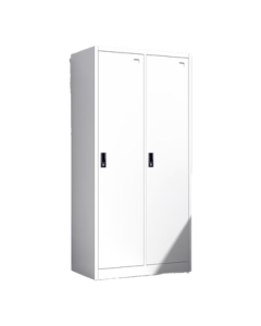 Jinfeng Employee Cabinet Storage Locker Steel Metal Wardrobe Dressing Locker Shoe Cabinet Thickened Warm White Two-Door Wardrobe