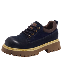 Camel (CAMEL) ["Shanyue"] Work Boots Fashion Lightweight Thick-Sole Low-Top Casual Shoes L25A076028 Dark Blue 36
