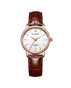 ROSSINI Women's Watch, Student Watch Birthday Gift, Simple Quartz Leather Strap 519904