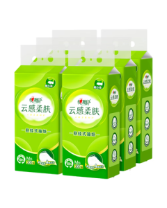 Xiangyin Hanging Tissue, Cloud-Soft Touch, 4-Ply 300 Sheets * 6 Packs, Upgraded Thickness, Hanging Hand Towel in Box