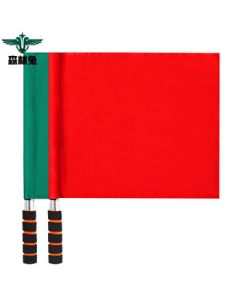 Forest Rabbit Red and Green Command Flags, Signal Flags, Starter Flags, Referee Flags, Railway Hand Flags, Upgraded Stainless Steel Pole