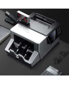 Delifei New Version RMB Counterfeit Detector Money Counting Machine for Commercial and Home Use, Class A, 10 Anti-Counterfeit Features, 3-Screen Display, Model 2126