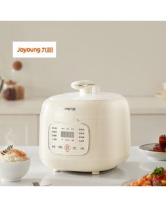 Joyoung Electric Pressure Cooker, Multi-functional Compact 3L for 2-3 People, One-Touch Steam Release Rice Cooker Y-30H25, Cream White - Crystal Inner Pot