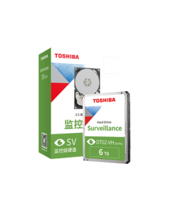 TOSHIBA Surveillance Hard Drive 6TB SATA 5400RPM 256MB HDD (DT02ABA600VH)