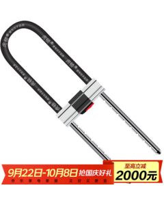 HOTUN Glass Door Lock U-Shaped Lock Double Door Lock Small Insert Lock Shop Store Glass Door Lock Motorcycle Lock A137-300