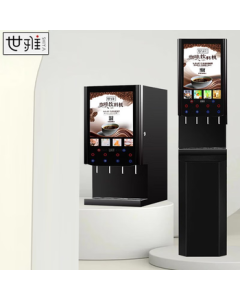 Seya Coffee Machine Multi-functional Beverage Dispenser with 4 Hot & 4 Cold Options + Ice & Hot Water, Desktop Model