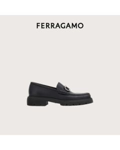 Ferragamo Men's Black Loafers 0773850_3E _ 75 Gift for Boyfriend