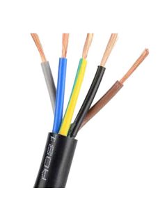 Biaoding Fixed Installation Flexible Power Cable - Black 5-Core 4mm² / 5×4mm²